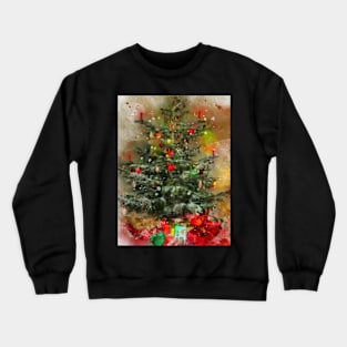 Traditional Christmas Tree and presents Crewneck Sweatshirt